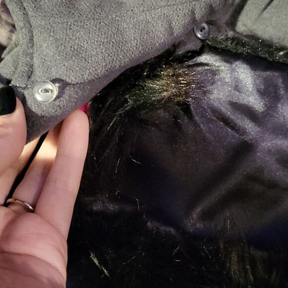 Worthington Double Breasted Shearling Coat- Size M - Picture 12 of 12